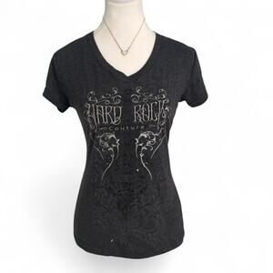 Hard Rock Cafe Couture gothic grunge Y2Kvintage 2000s Babytee Size small Mcbling